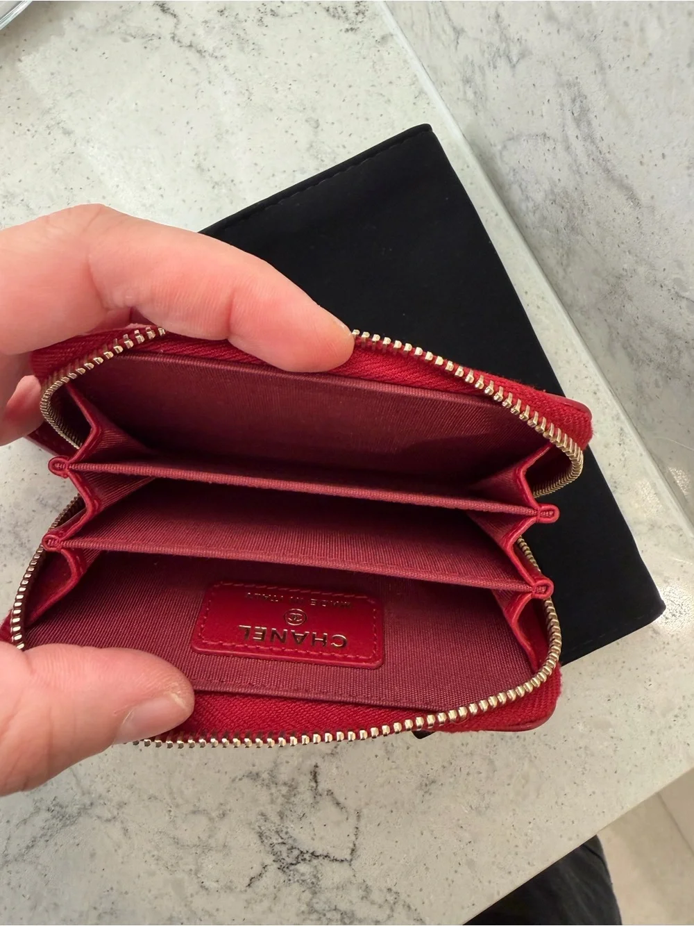 Chanel 19 Zip-Around Coin Purse Wallet - Gold Hardware